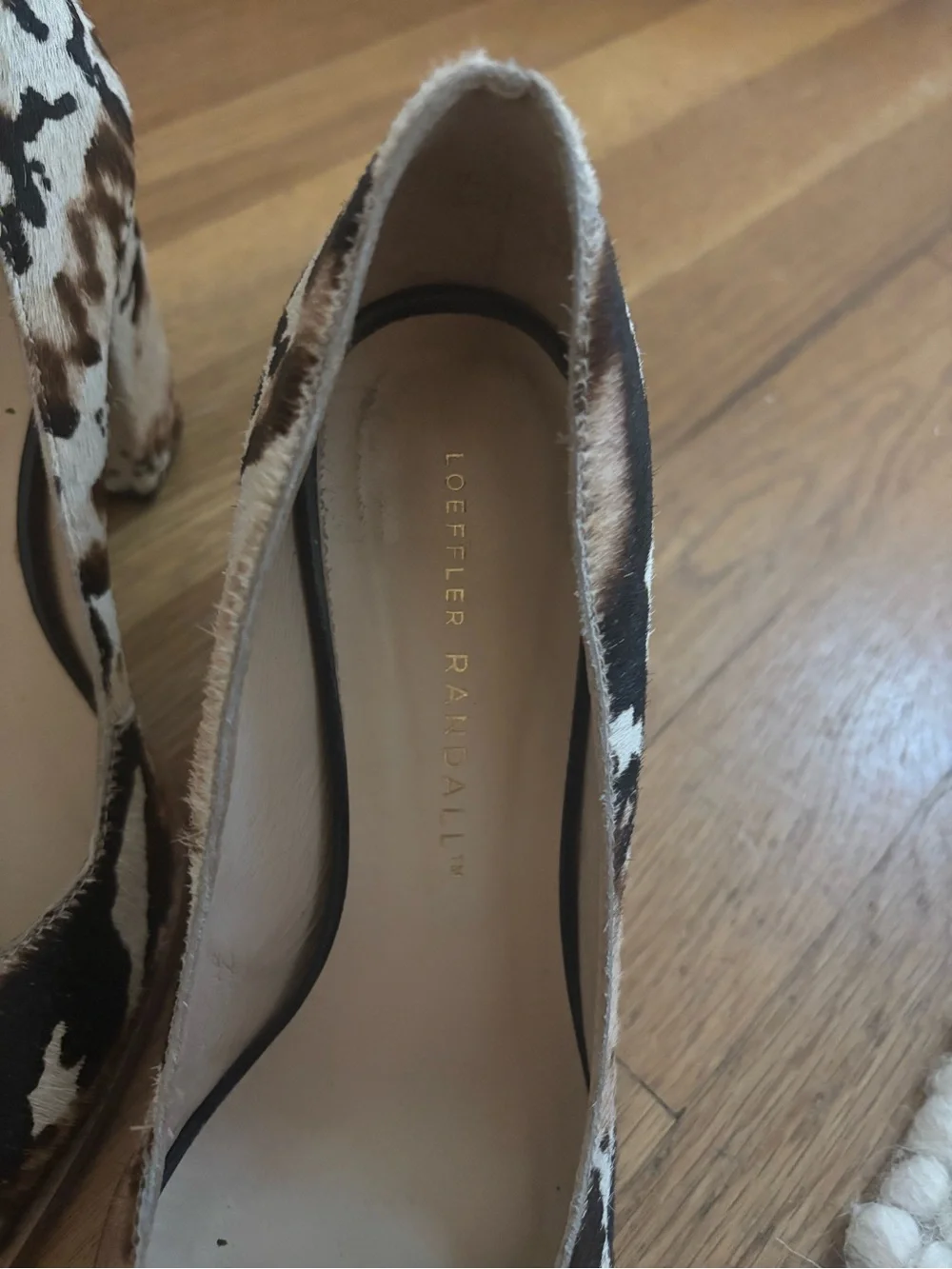 Animal Print Block Heel Pumps in Brown